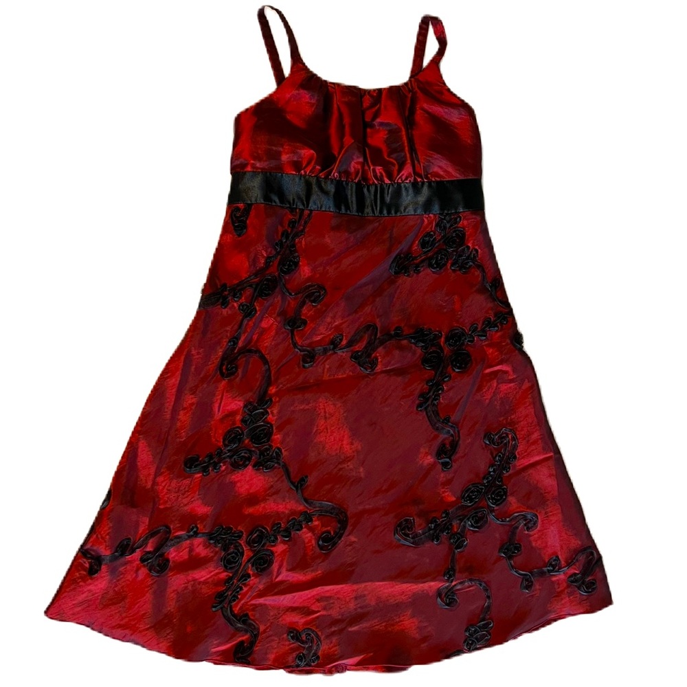 Beautiful BCX girl maroon & black formal dress size 8